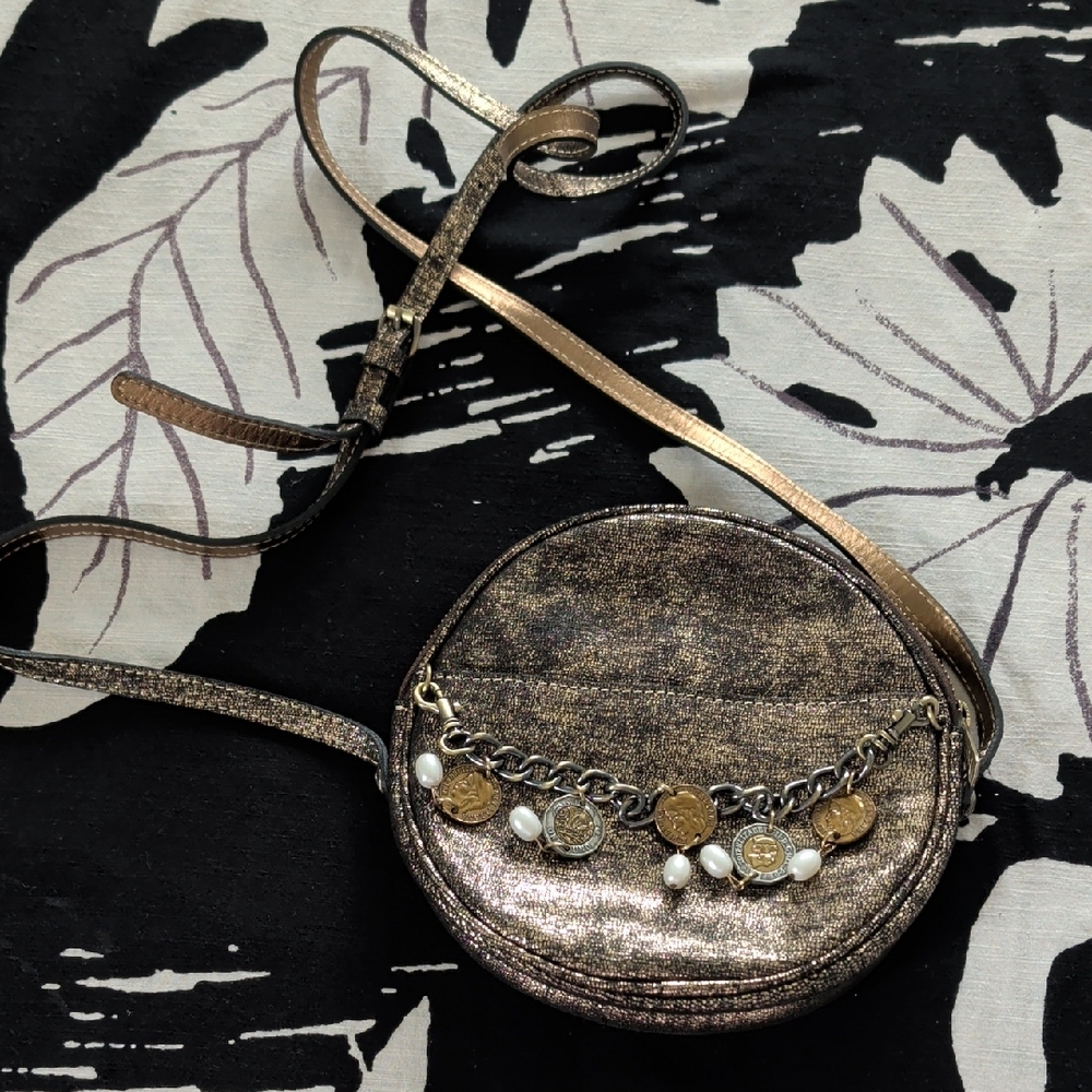 Patricia Nash Metallic Gold Mini Bag